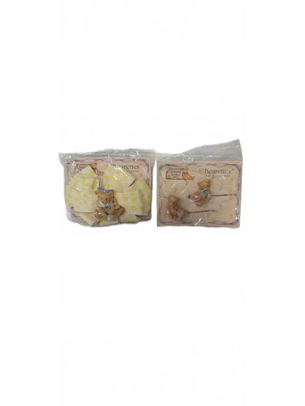 Cherished Teddies Bearettes Mini Accessories Hair Clips and Hair Bow Set
